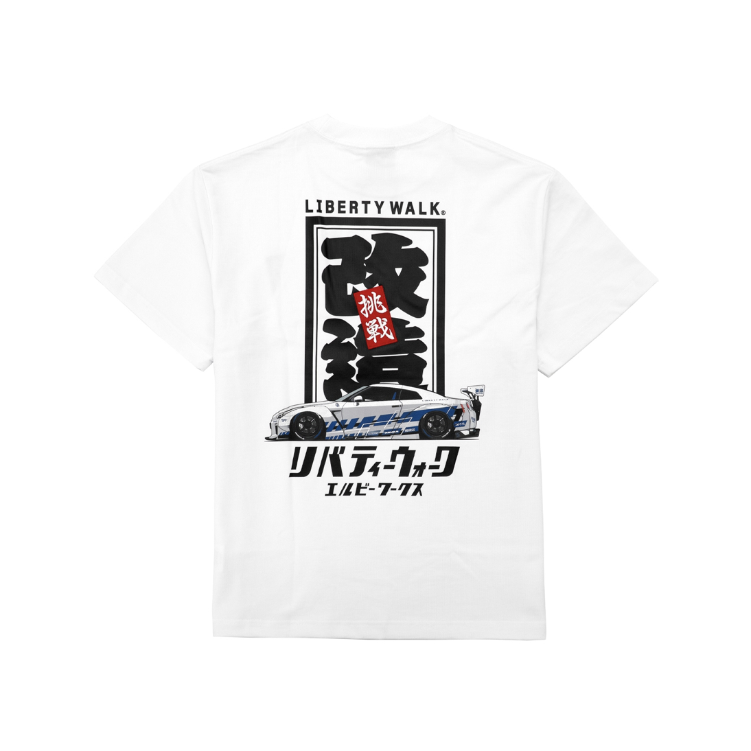 【LIBERTY WALK】Kaizou Rectangle Logo 35 Tee