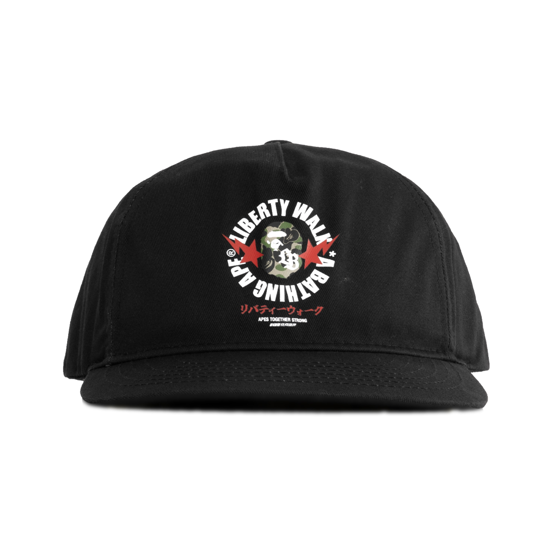 【LIBERTY WALK】BAPE × LBWK Circle APE HEAD Logo CAP