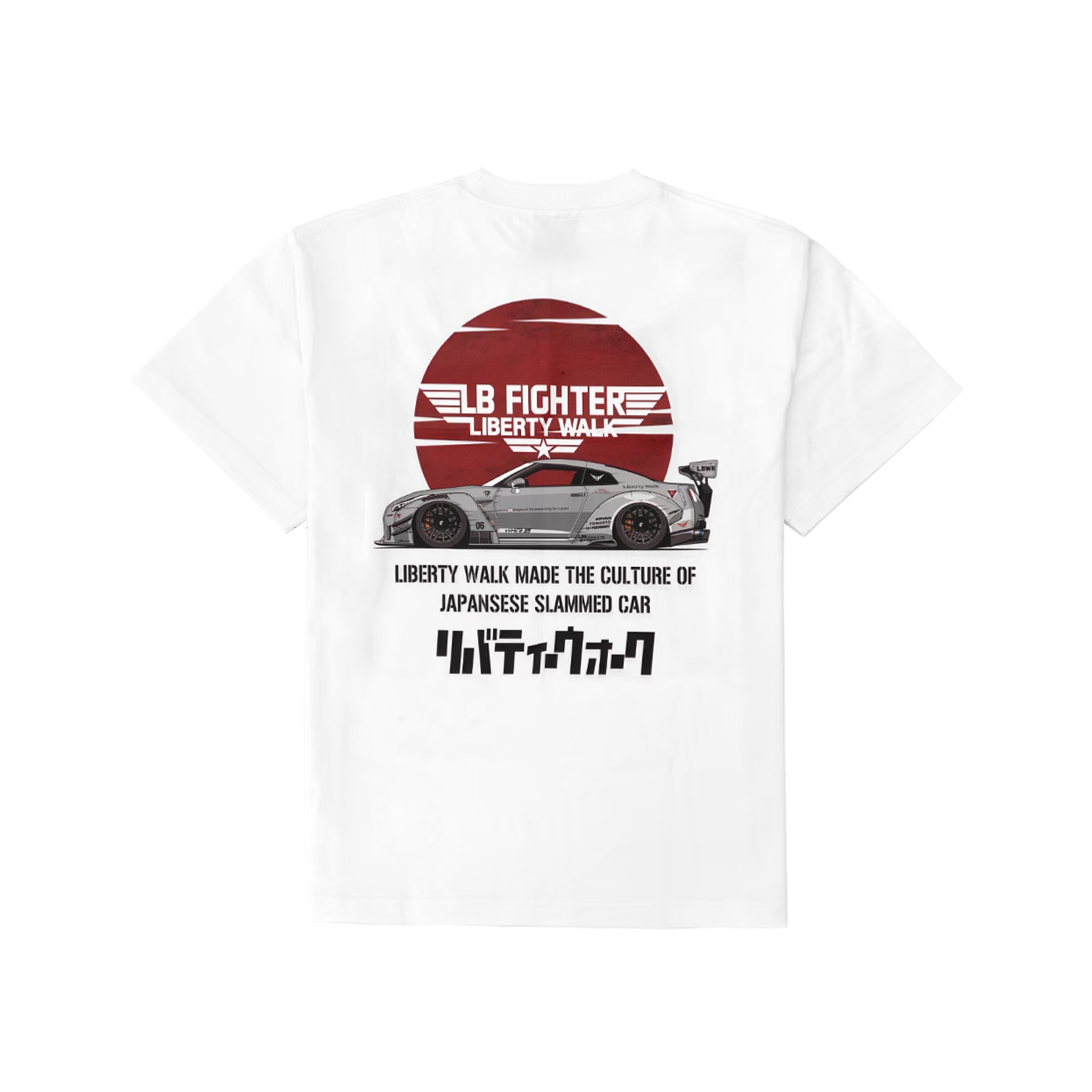 【LIBERTY WALK】LB FIGHTERS Misawa Air Base×LB Hinomaru 35 Tee