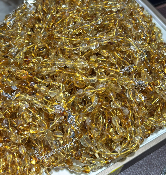 260218 - G21 原礦黃水晶鎖骨鏈