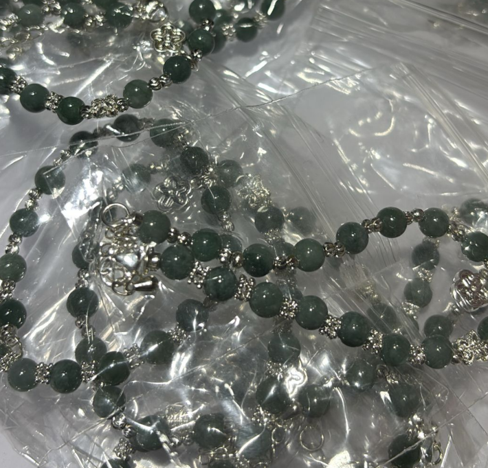 260218 - G24 6mm+藍水翡翠扭扭珠手鏈