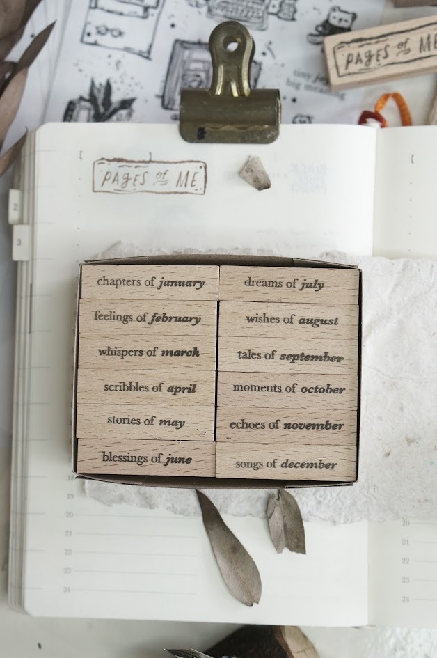 Black Milk Project - Rubber Stamp - Pages of Me - Months