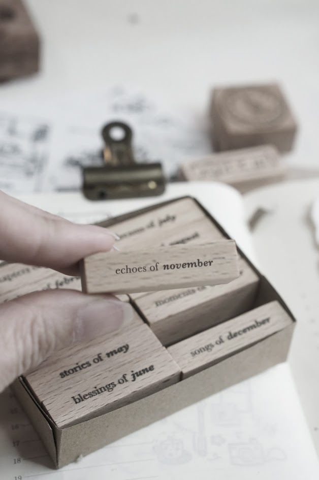 Black Milk Project - Rubber Stamp - Pages of Me - Months