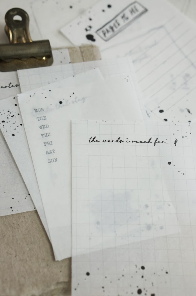 Black Milk Project - Paper - Pages of Me - Loose paper sheets