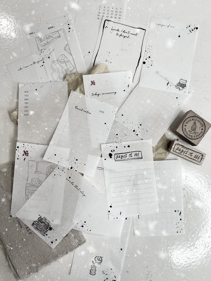 Black Milk Project - Paper - Pages of Me - Loose paper sheets