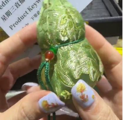 260218 - G35 宋錦葫蘆香包（綠色）