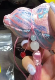 260218 - G36 宋錦葫蘆香包（粉紅色）