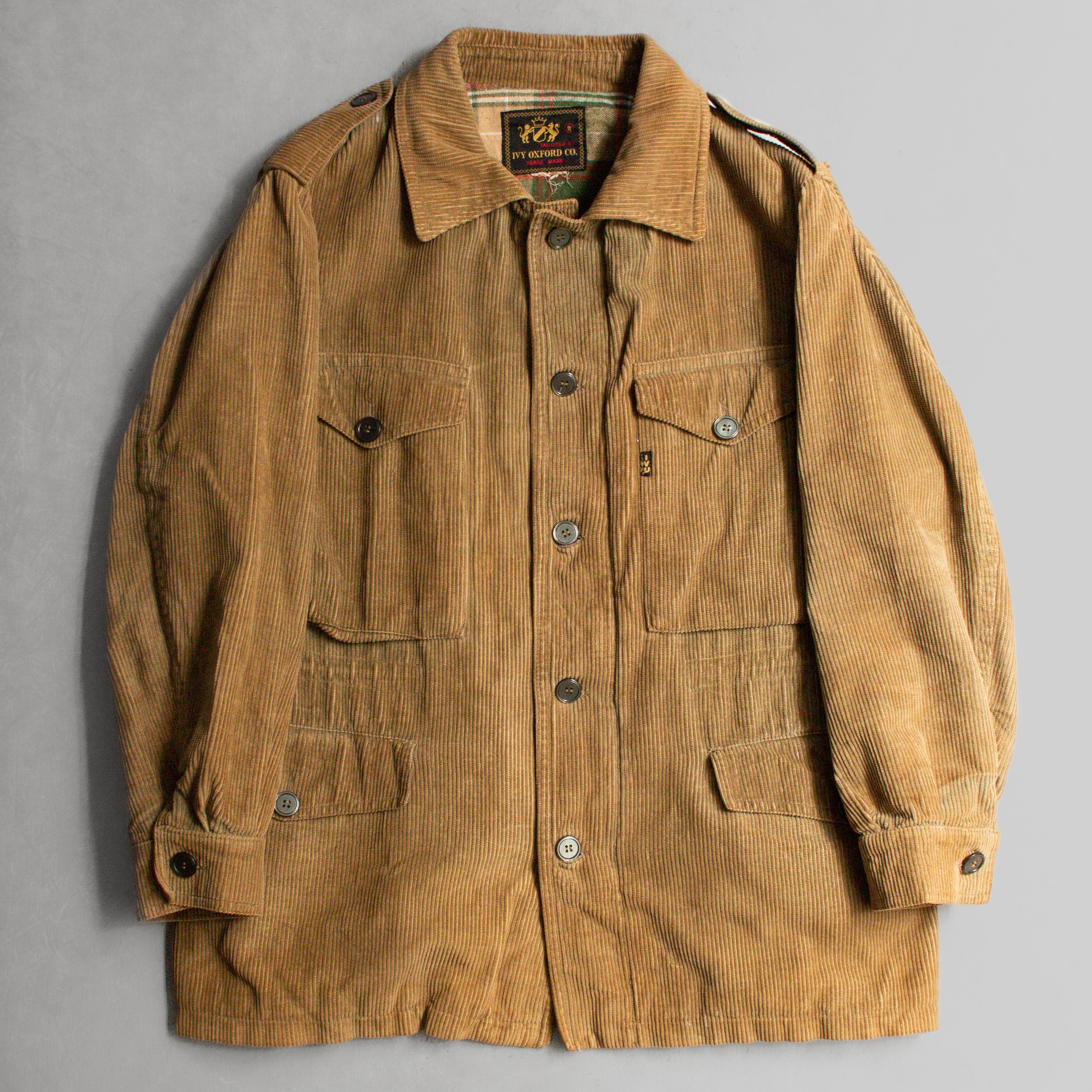 60S VINTAGE CORDUROY HUNTING JACKET 美國 燈芯絨 卡其 狩獵 外套