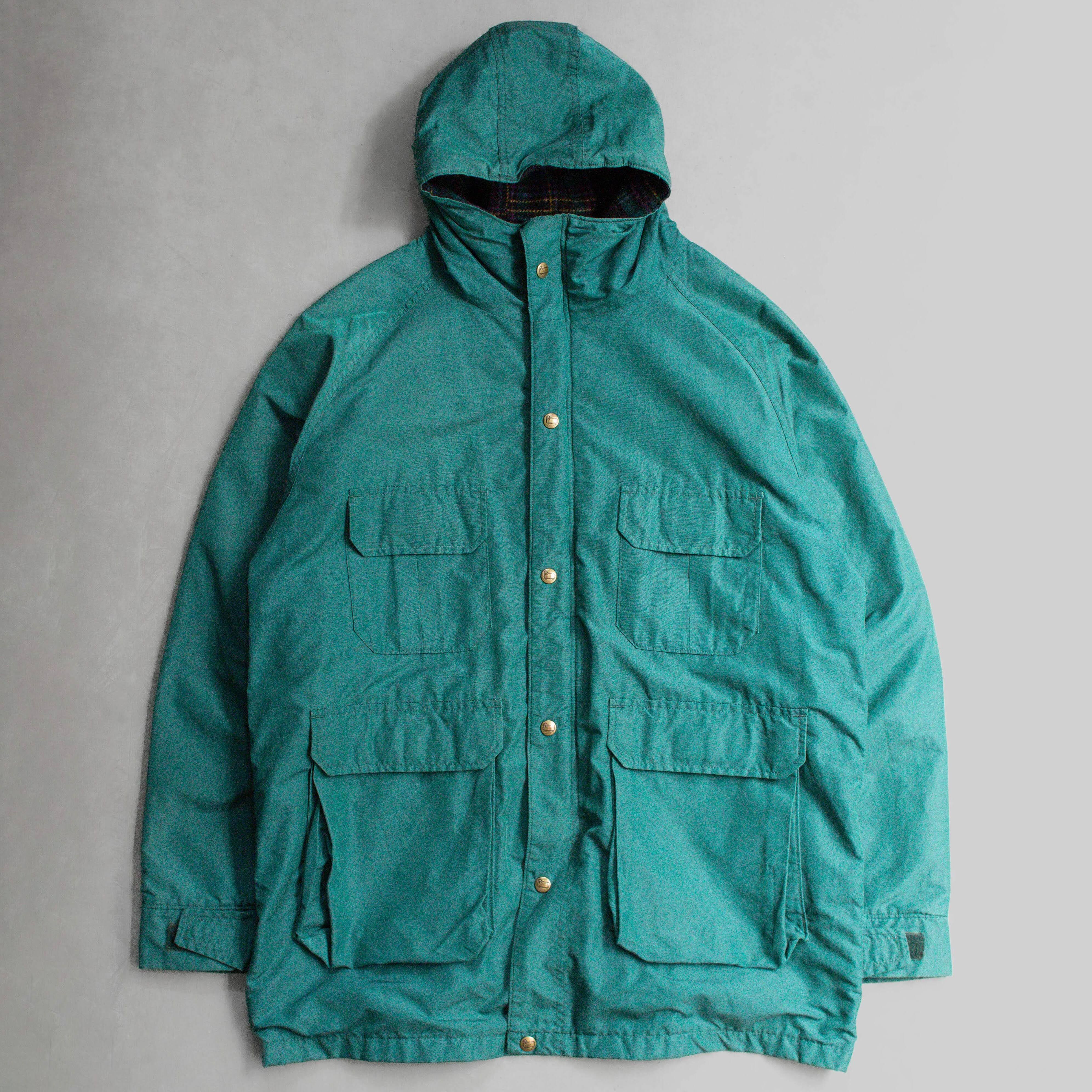 WOOLRICH MOUNTAIN PARKA 美國製 湖水綠 防風 高領 羊毛 大衣 外套