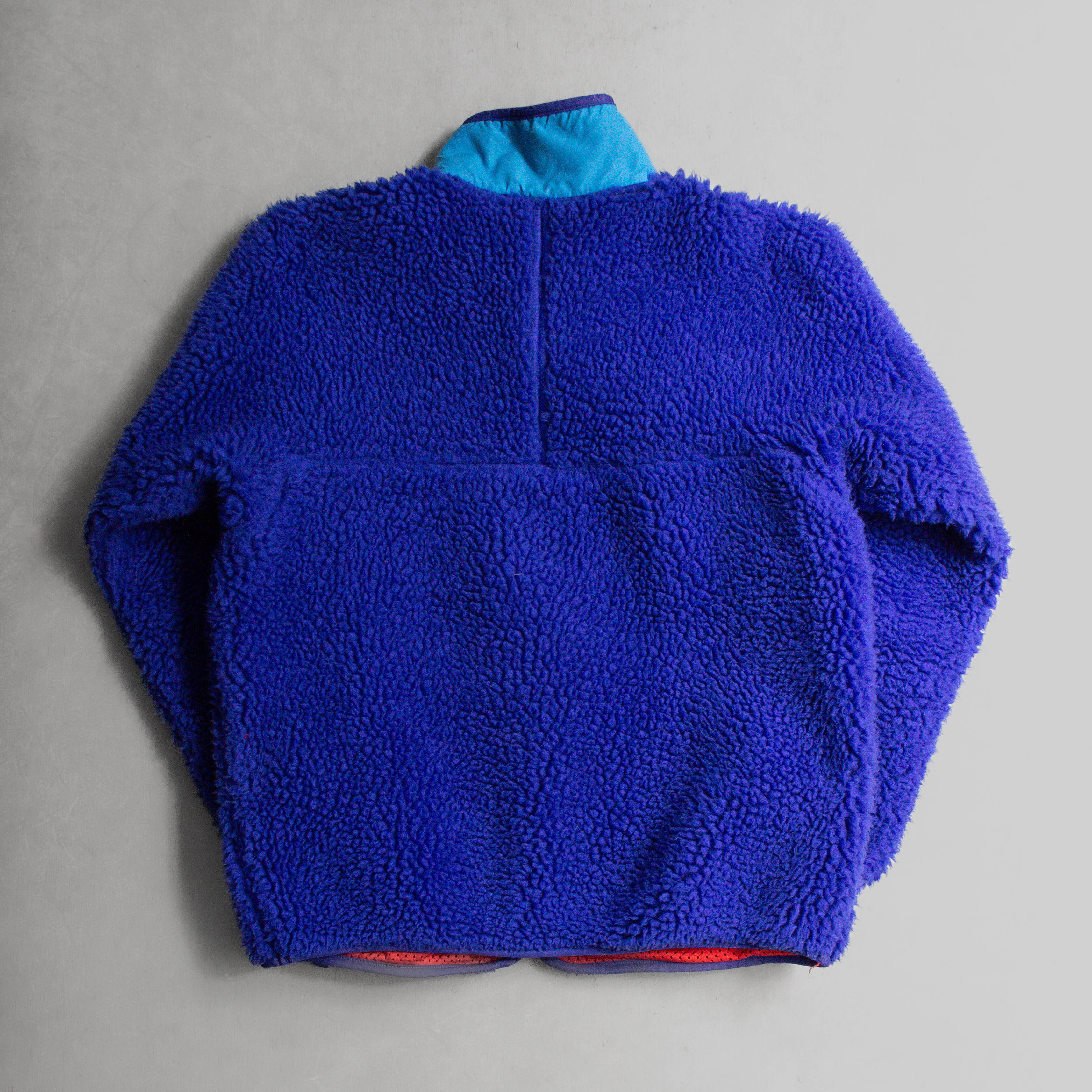 PATAGONIA DEEP PILE JACKET 美國製 藍色 刷毛 高領 外套 M