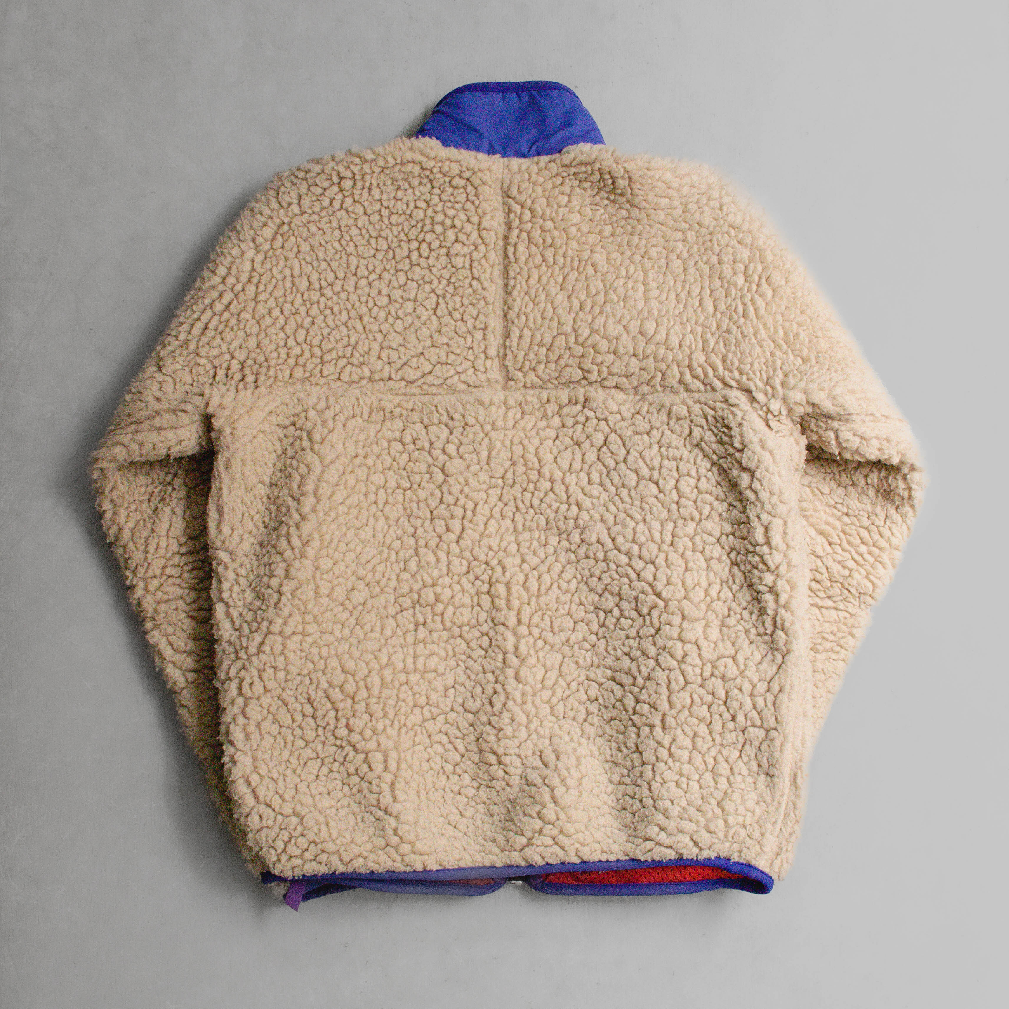 PATAGONIA DEEP PILE JACKET 美國製 米白 刷毛 高領 外套 S