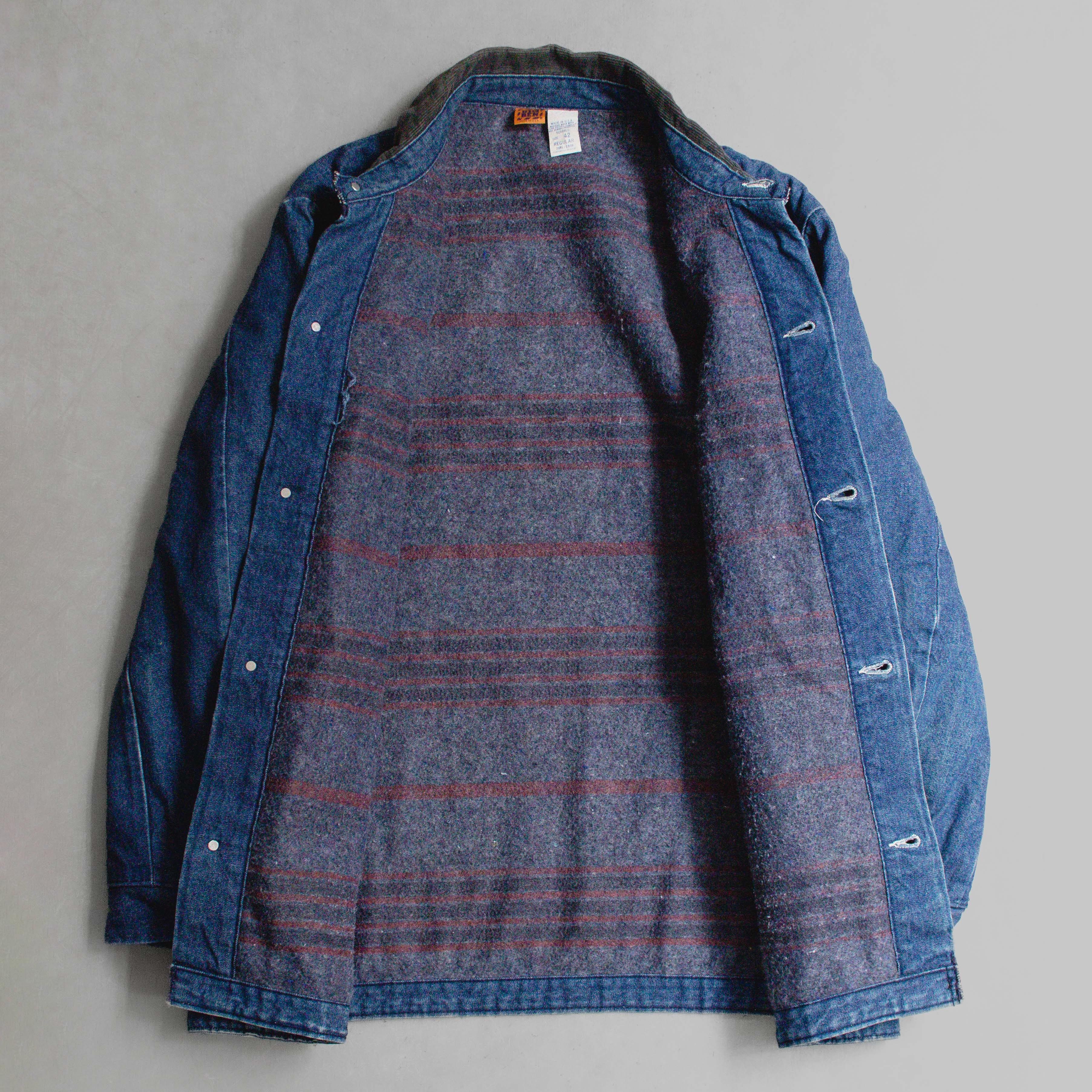 70-80S BIG BEN DENIM CHORE COAT 美國製 丹寧 毛毯 工作 外套 夾克