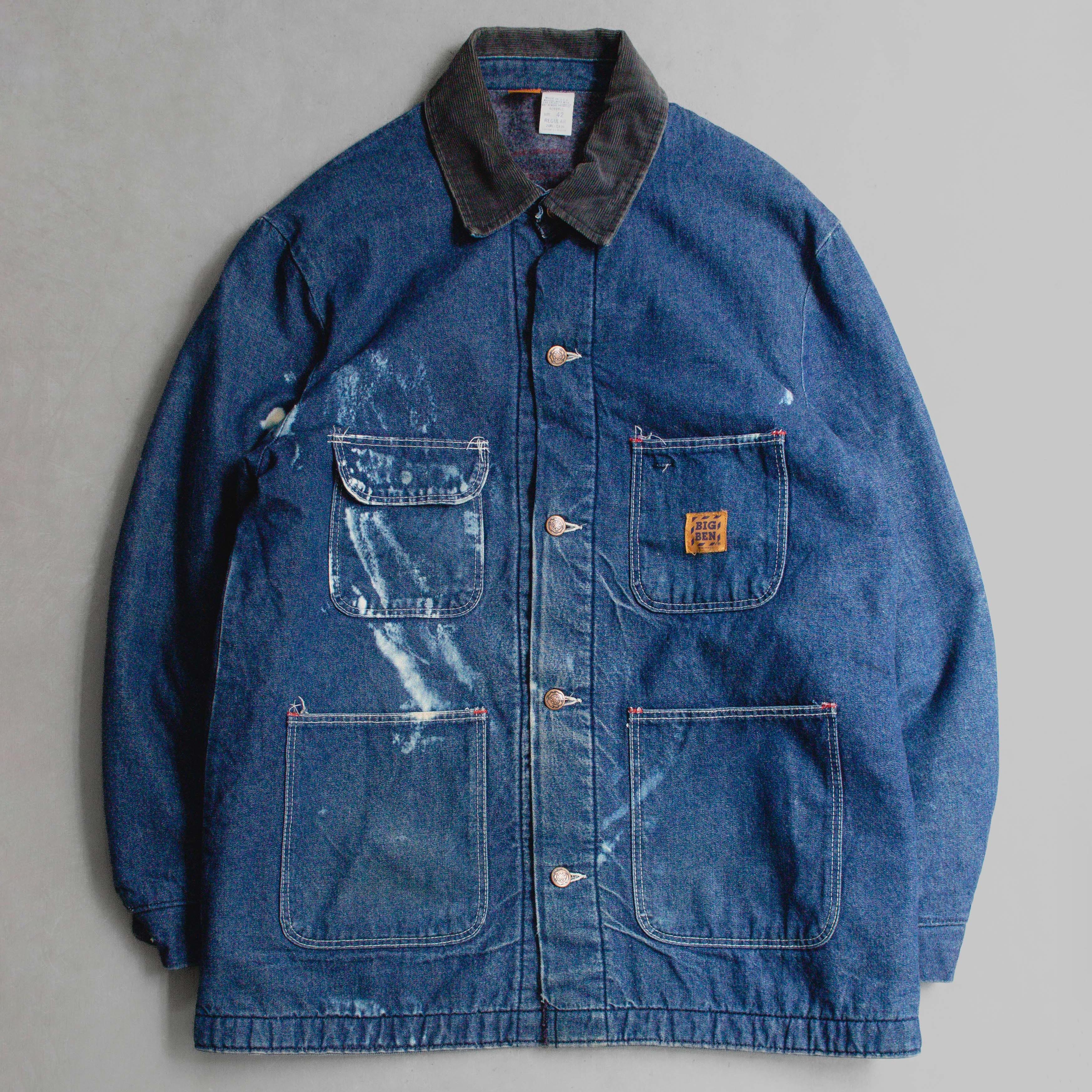 70-80S BIG BEN DENIM CHORE COAT 美國製 丹寧 毛毯 工作 外套 夾克
