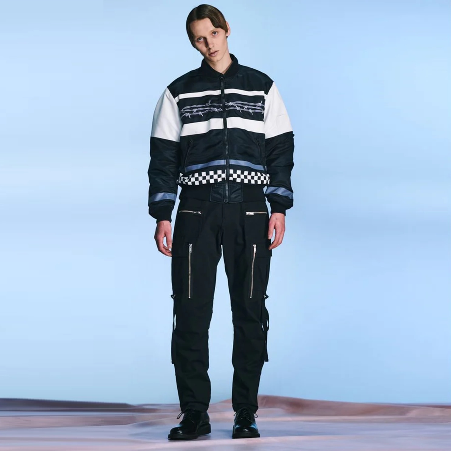 UNDERCOVER TWILL WIRE EMBROIDERY MA-1 JACKET (UP2D4204) - PRE ORDER ITEM (預訂中)