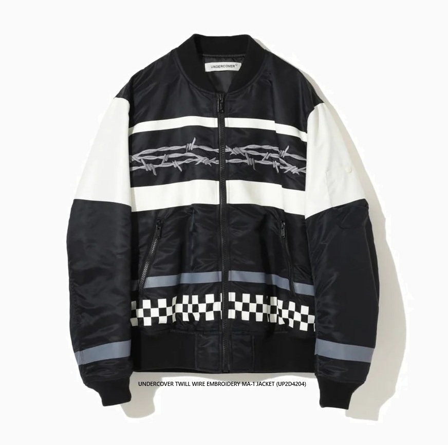 UNDERCOVER TWILL WIRE EMBROIDERY MA-1 JACKET (UP2D4204) - PRE ORDER ITEM (預訂中)