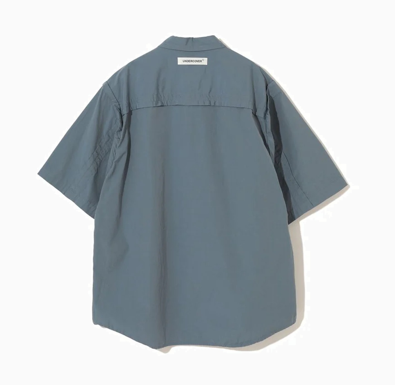 UNDERCOVER COTTON CHAMBRAY EXTRICATION SHIRT S/S (UP1E4408) - GREY BLUE PRE ORDER ITEM (預訂中)