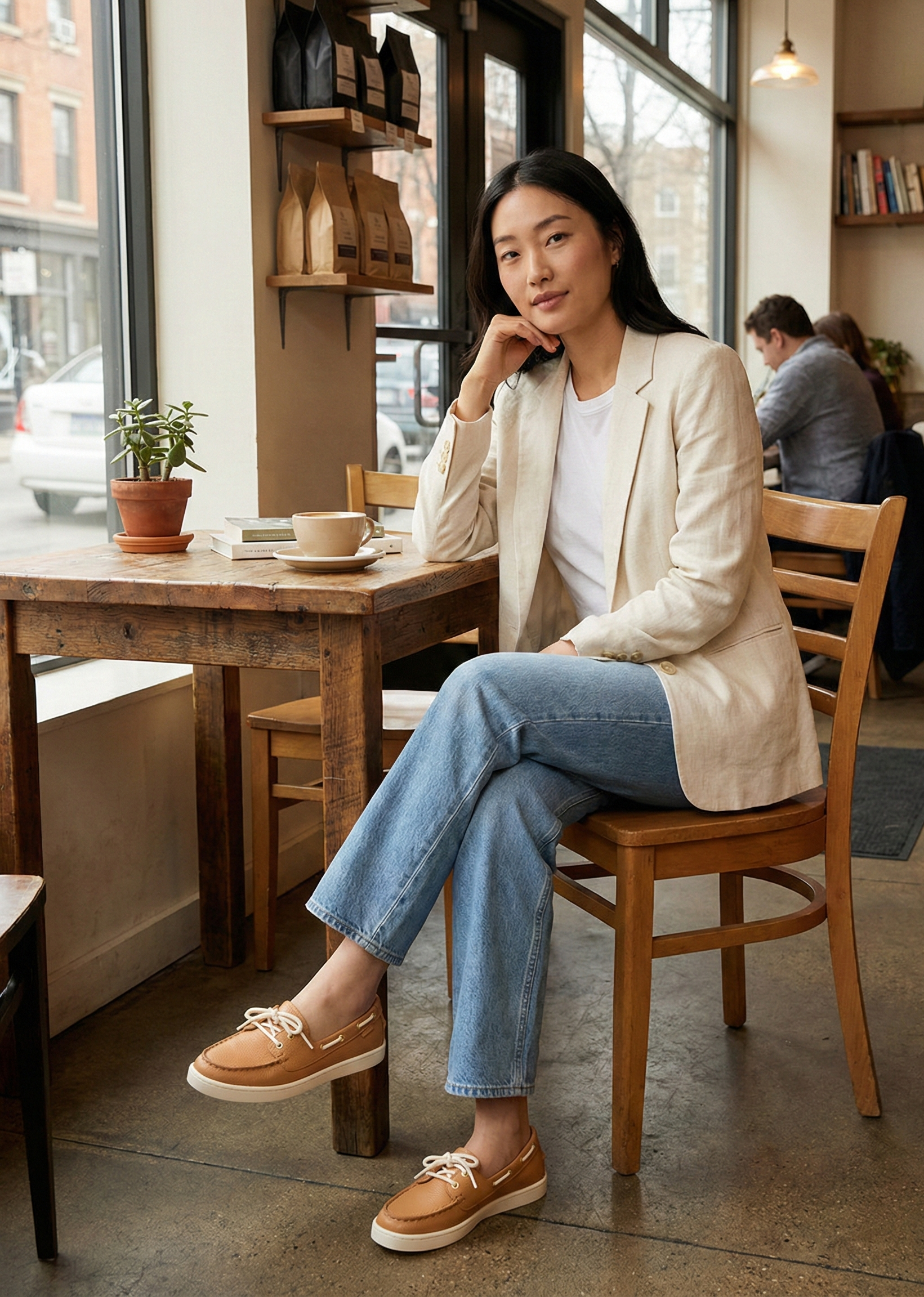 【預購】COLE HAAN H021906 Leather Nantucket Comfort Boat Shoes 女裝皮革舒適帆船鞋