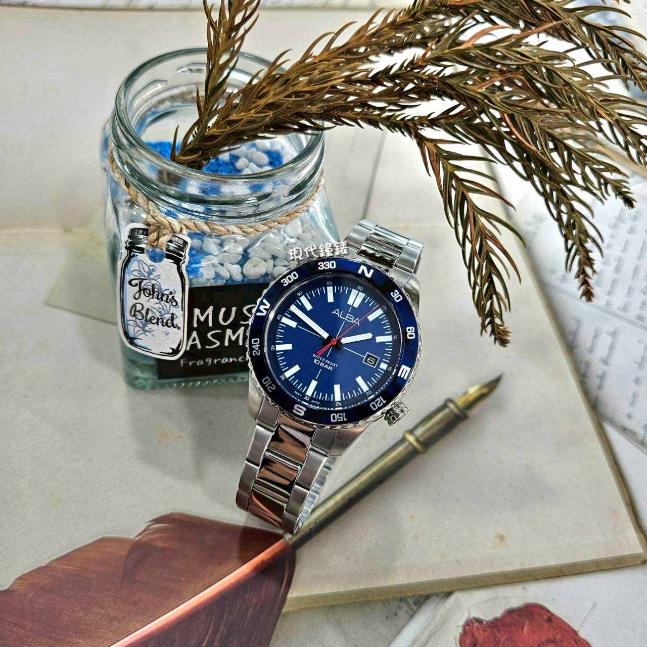 【ALBA 雅柏】躍海旅行者VJ42-X335B 42mm 現代鐘錶