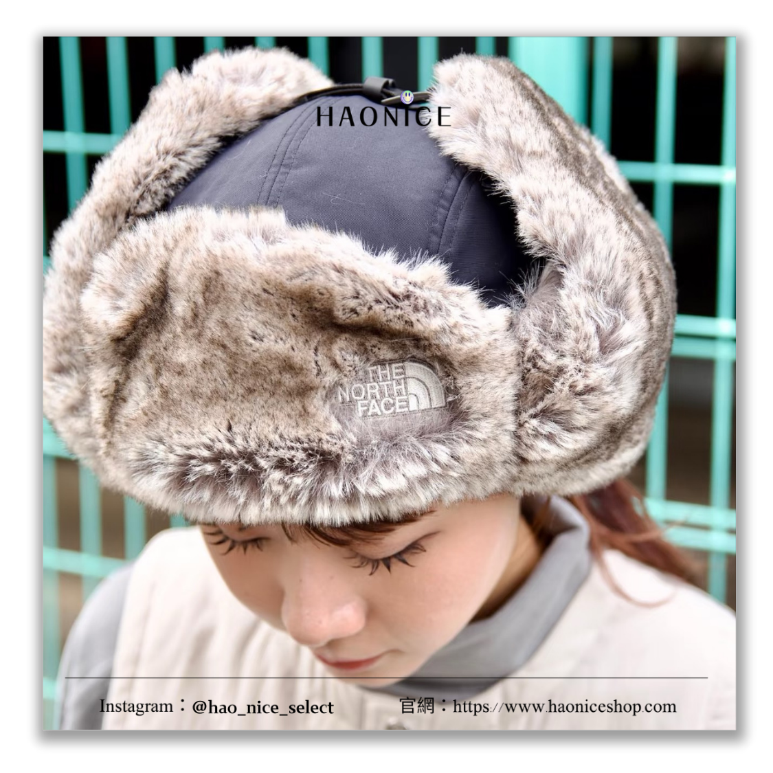 【HAO NICE】100%正品🔥THE NORTH FACE 經典刺繡logo 加厚款雪地帽 護耳毛帽 飛行員帽