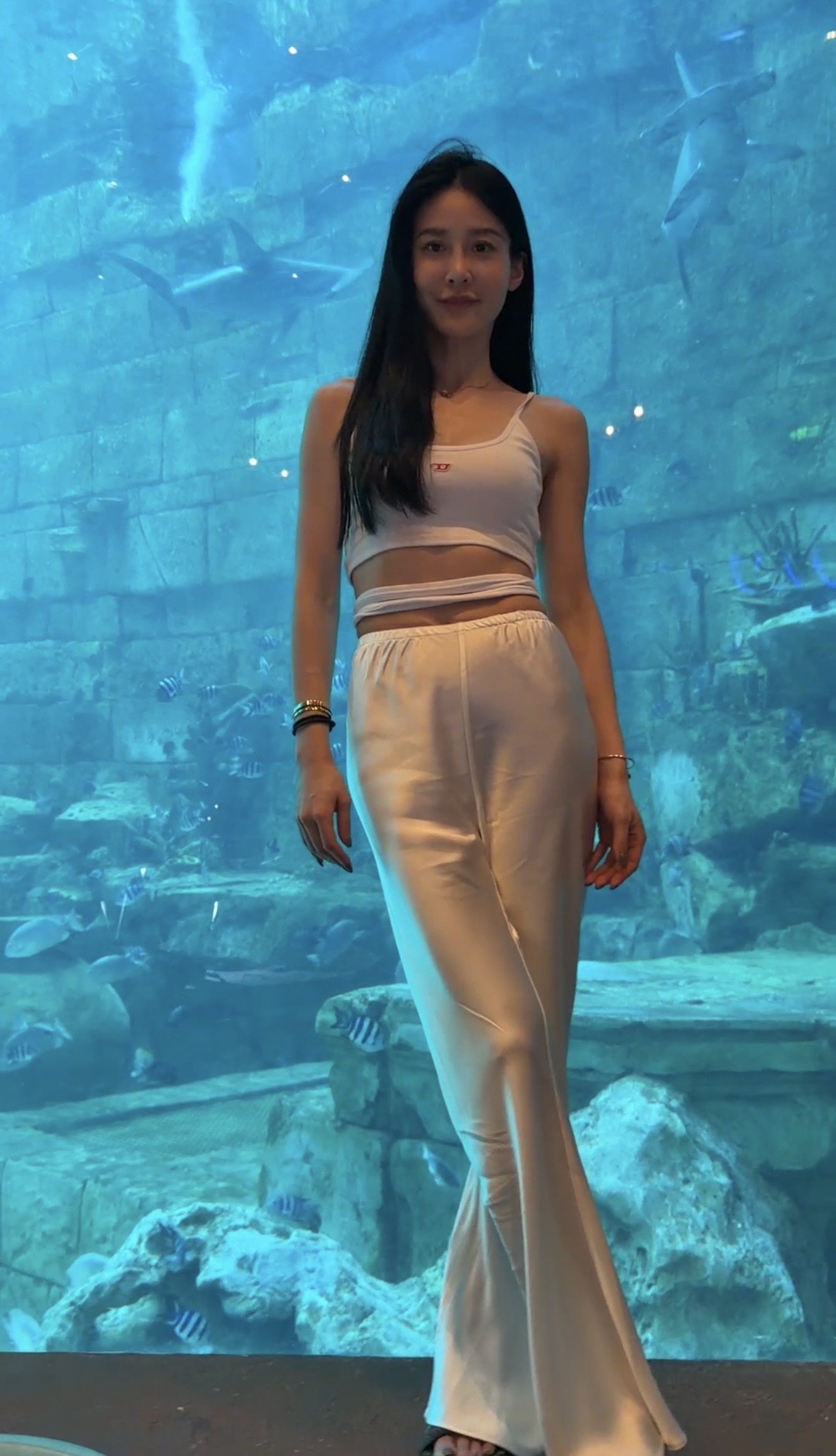 三醋酸垂墜感長褲