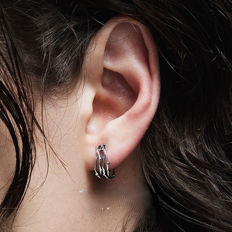 耳骨夾 x 無耳洞 |骨紋結構耳骨夾 【ACGY18】