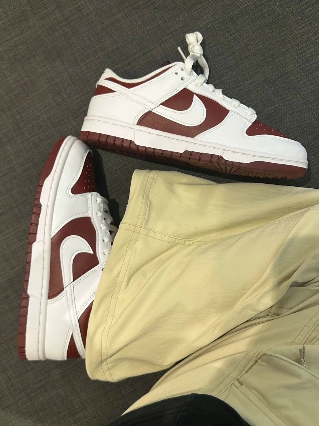 NIKE DUNK DARK 反轉 復古 白酒紅