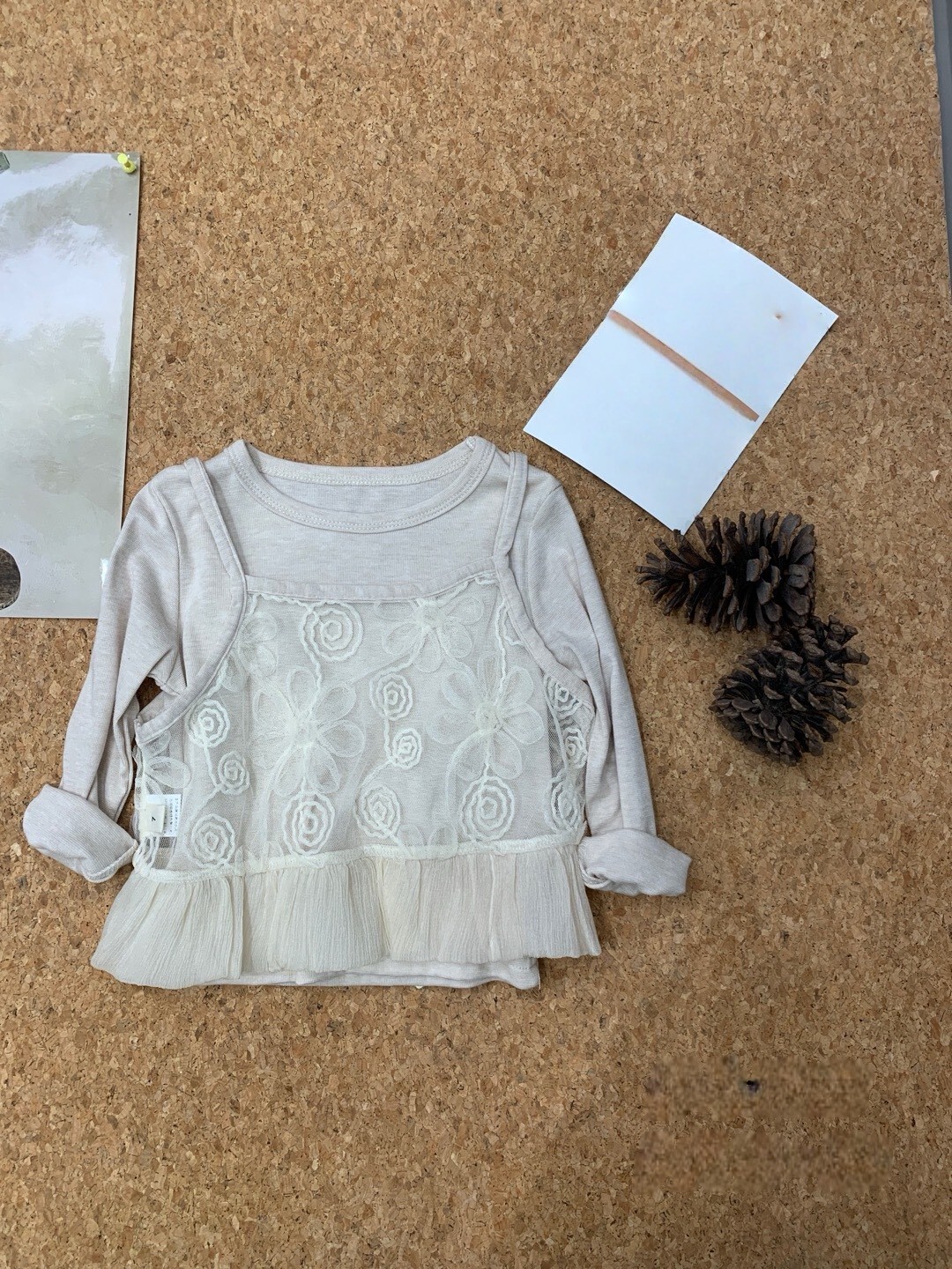 法式花園刺繡紗紗上衣