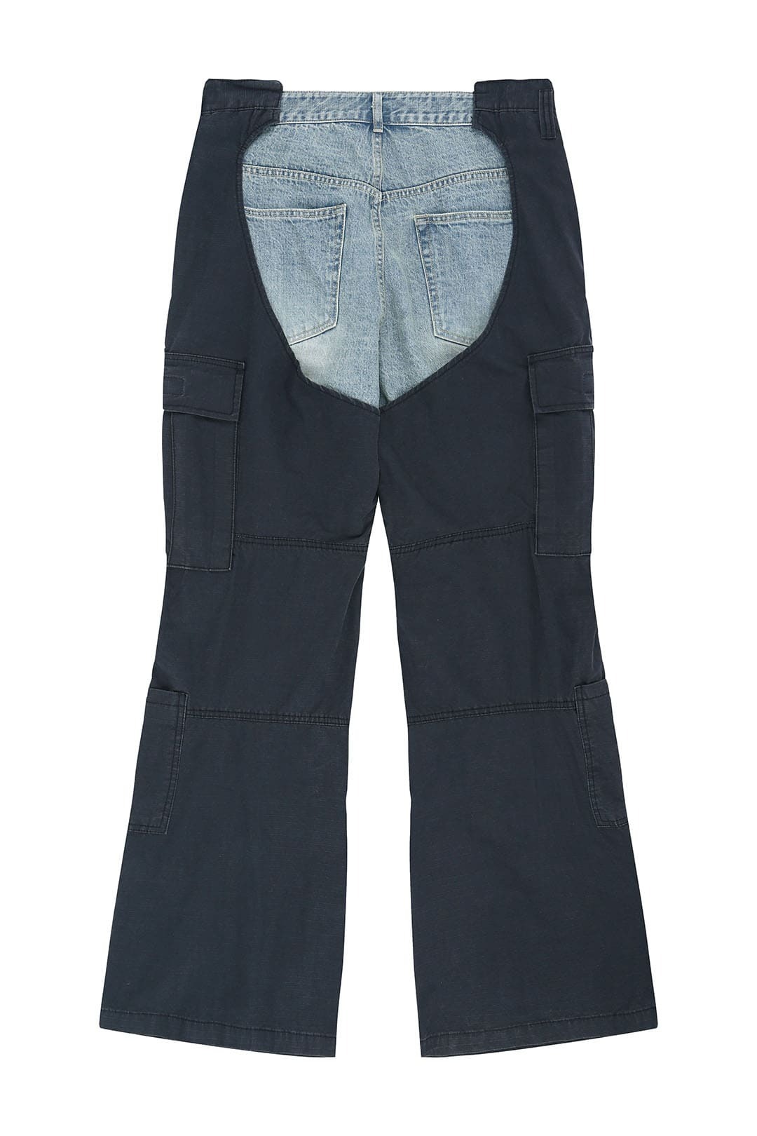 Protocol Index｜Biker Cargo Denim Pants (Blue&Navy)