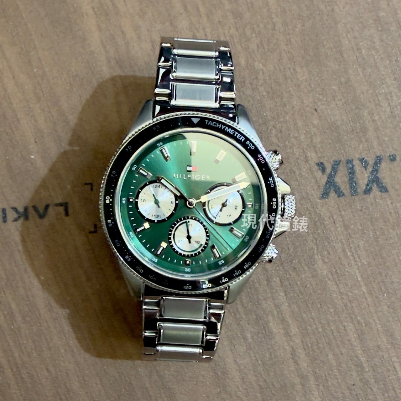 【Tommy Hilfiger】Clark  男士綠色腕錶 1792211 44mm  現代鐘錶