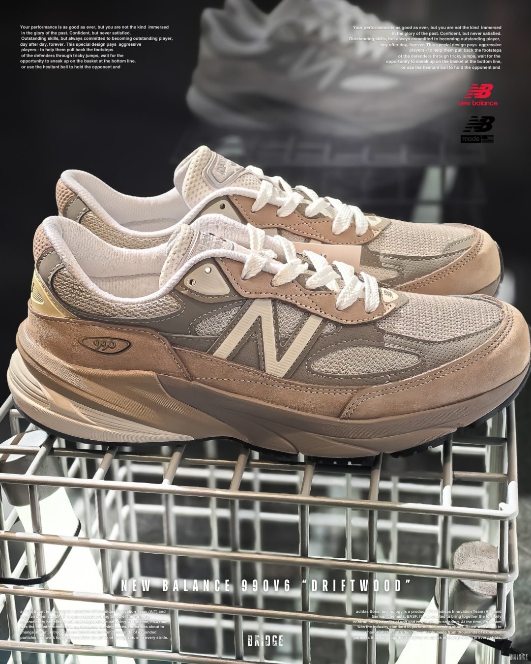 『 美製半價突發折扣！限時1日 』NB990 V6 美拉德色系