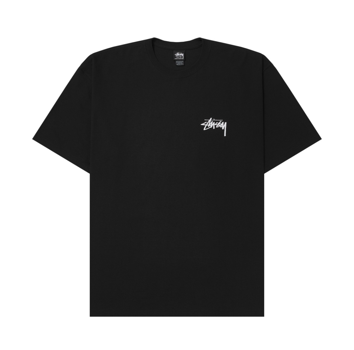 ［Stussy ］Stock Dog 法鬥黑色短袖