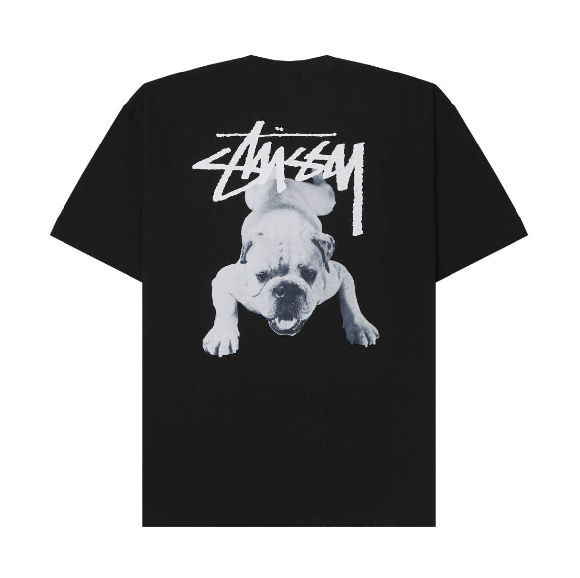 ［Stussy ］Stock Dog 法鬥黑色短袖
