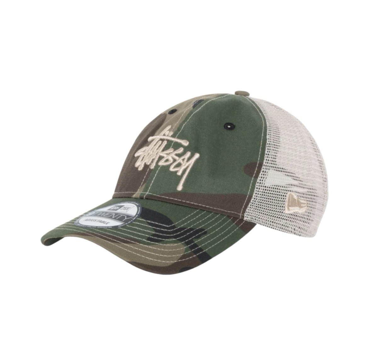 [ Stussy ] New Era 9twenty Basic Trucker 叢林迷彩帽子