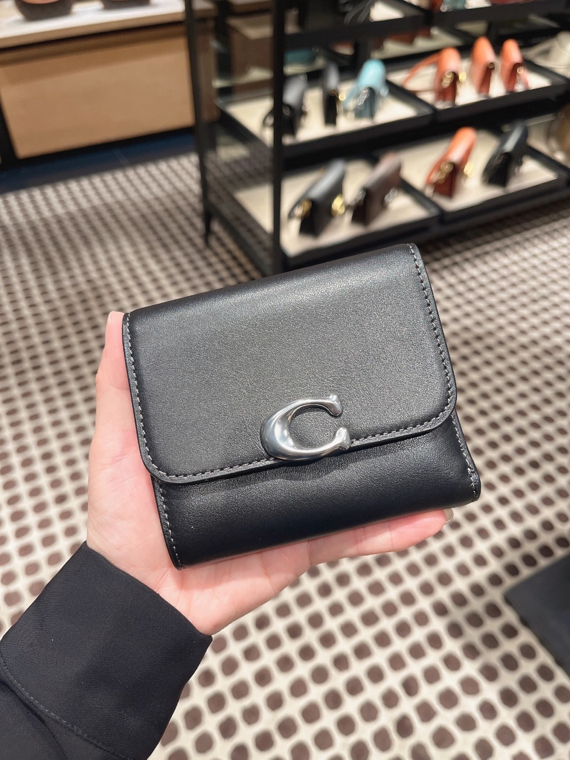 COACH BANDIT 11 折疊 金屬C標 小牛皮 卡包錢包