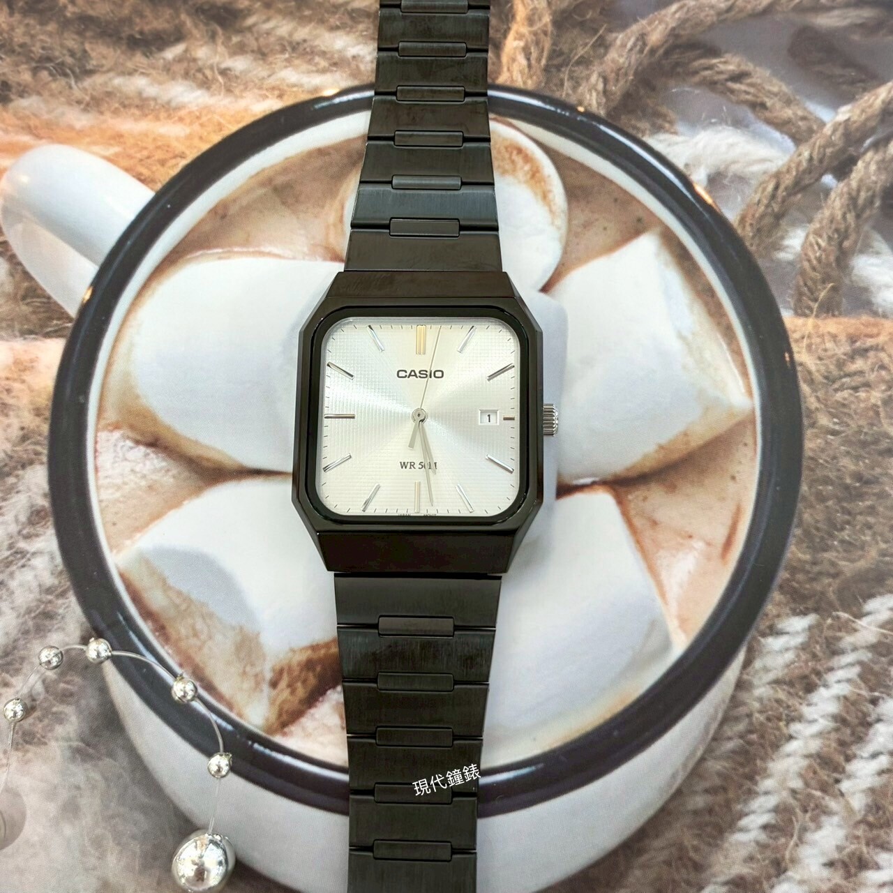 【CASIO 卡西歐】方形復古石英錶MTP-B185B-7A 32.5mm 現代鐘錶