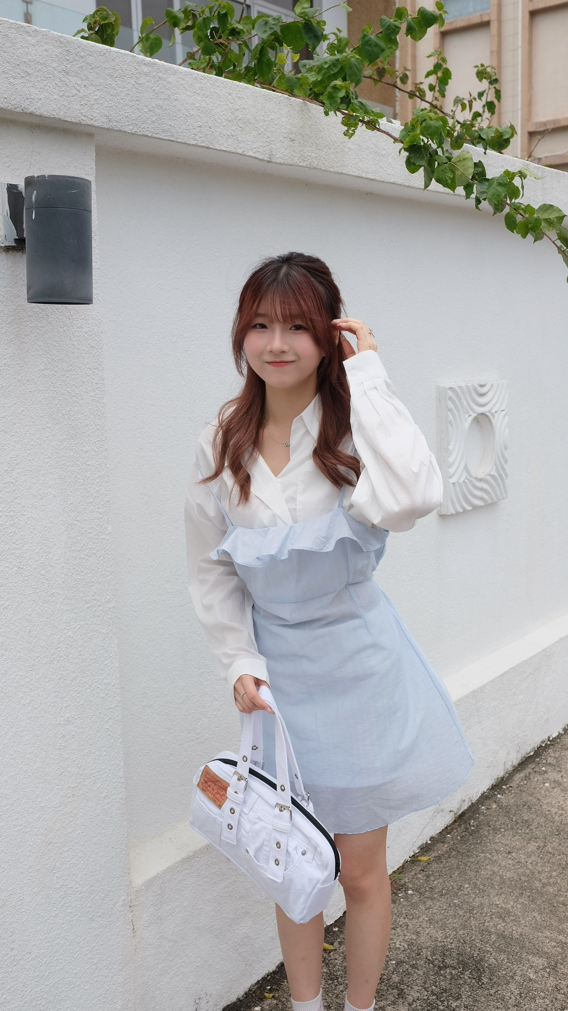 前Ruffle吊帶連身裙👗