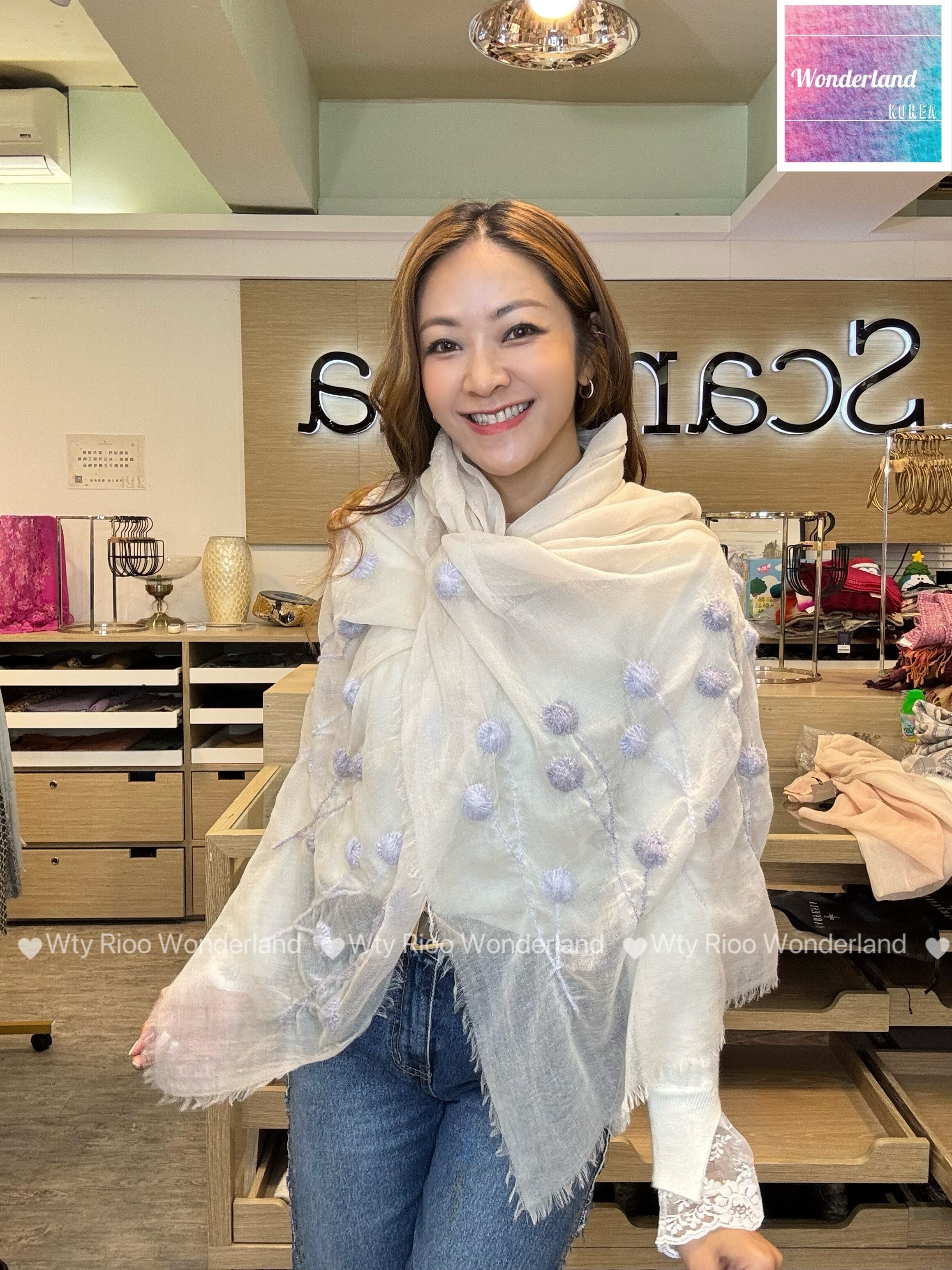 W021903蒲公英fine wool 頸巾