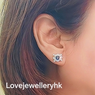 藍寶石耳環GE034B