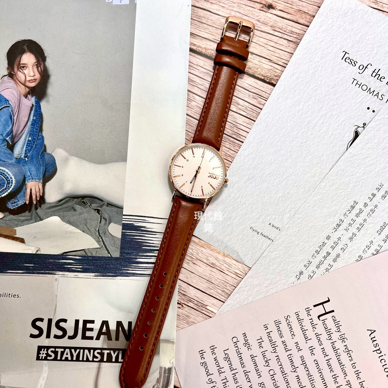 【NATURALLY JOJO】簡約文青系列(白小)JO96997-80R 36mm 現代鐘錶