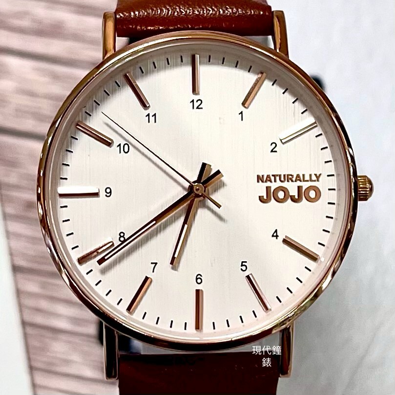 【NATURALLY JOJO】簡約文青系列(白大)JO96997-80RM 42mm 現代鐘錶