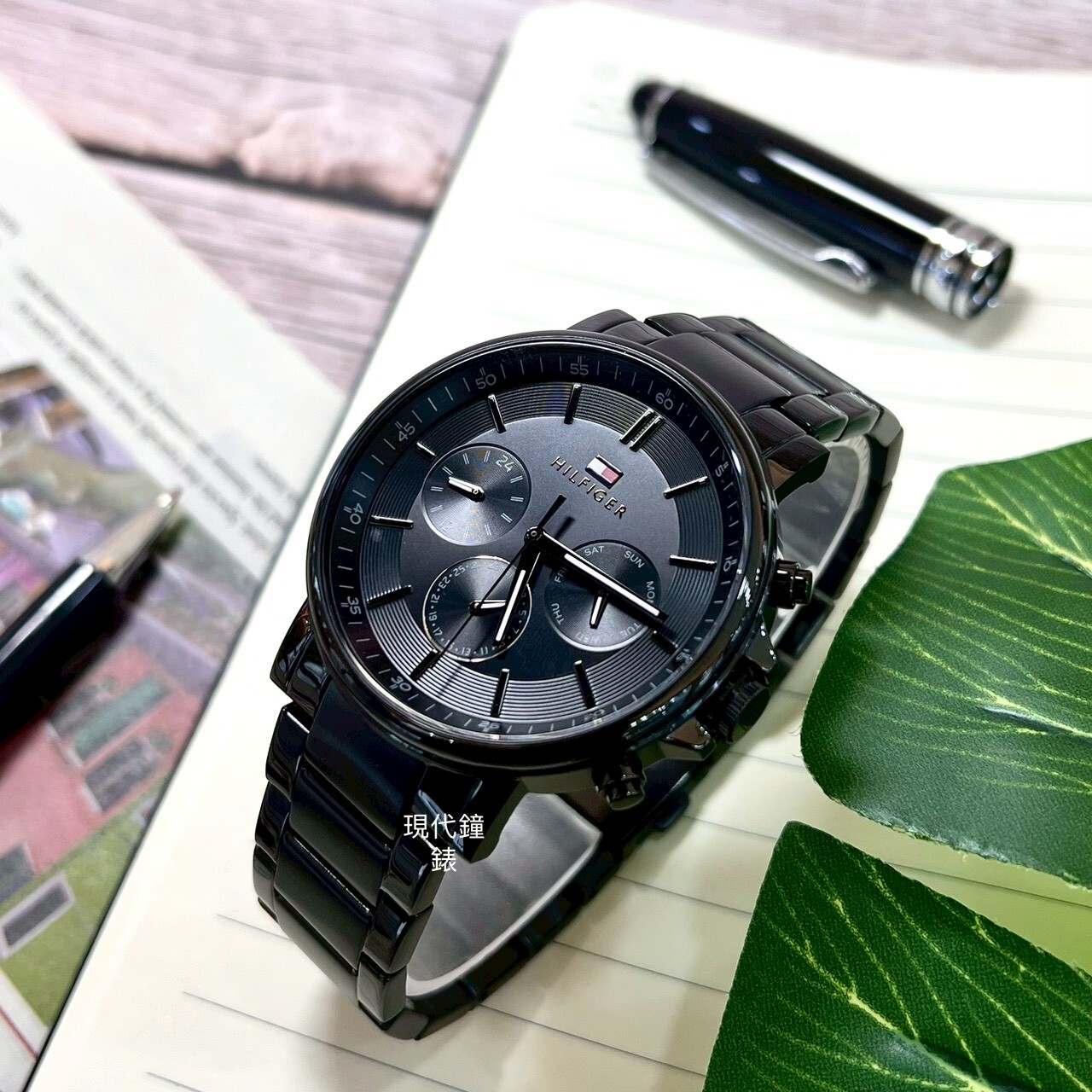 【Tommy Hilfiger】紳士休閒三眼設計系列 1710590 44mm  現代鐘錶