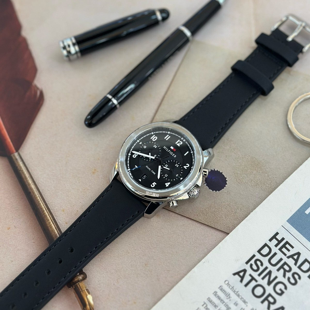 【Tommy Hilfiger】休閒時尚數字系列1710624 40mm  現代鐘錶