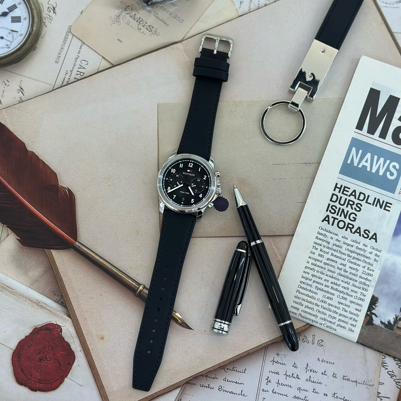 【Tommy Hilfiger】休閒時尚數字系列1710624 40mm  現代鐘錶