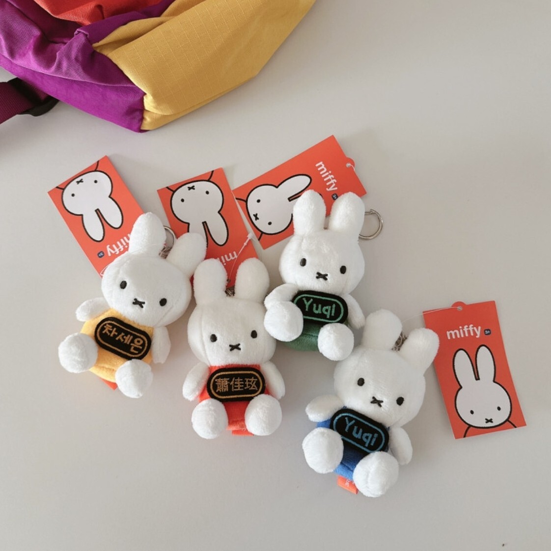 韓國｜Miffy  客製刺繡姓名娃娃吊飾