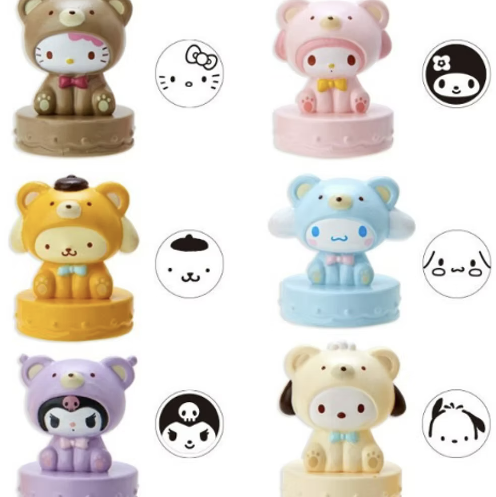 Sanrio 角色人物印章入浴球 -6款隨機1款