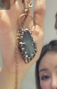 260219 - A17 錫焊工藝荊棘拉長石頸鏈