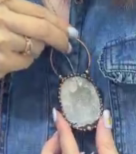 260219 - A19 錫焊工藝瑪瑙晶洞頸鏈