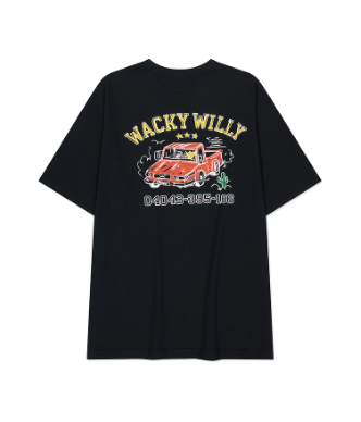 VP010 Wacky Willy Driving Graphic Short Sleeve T-Shirt