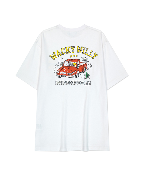 VP010 Wacky Willy Driving Graphic Short Sleeve T-Shirt