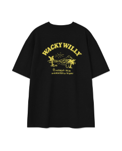 VP011 WACKY WILLY Beach Graphic Short Sleeve T-Shirt